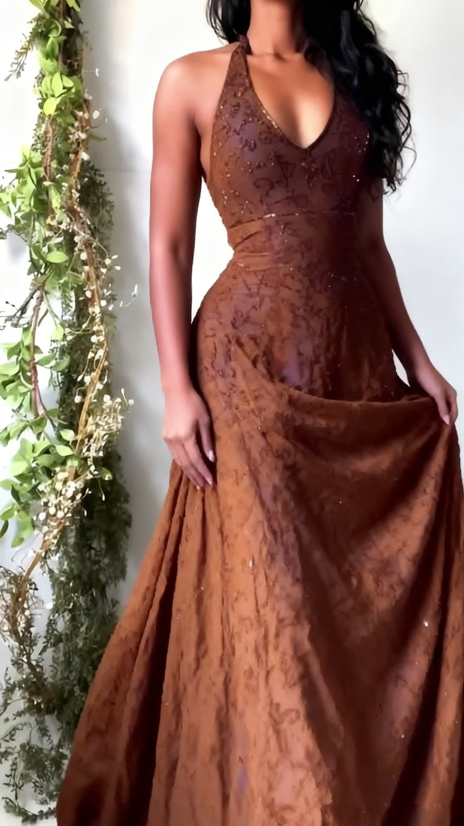 Vintage Mermaid Purple Lace Halter Prom Dress Long Evening Party Dress Prom Gowns