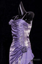 Vintage Mermaid Spaghetti Straps Long Lilac Prom Dress Birthday Outfits