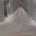 Vintage Off The Shoulder Ball Gowns Couture Wedding Dress Lace Appliques