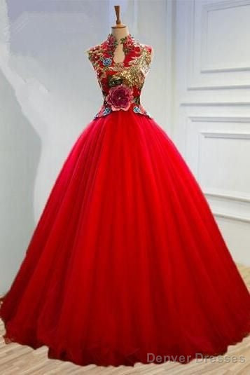 Vintage Scoop Neckline Lace Wedding Dresses Bustle Style Prom Dress Main image