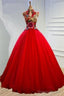 Vintage Scoop Neckline Lace Wedding Dresses Bustle Style Prom Dress