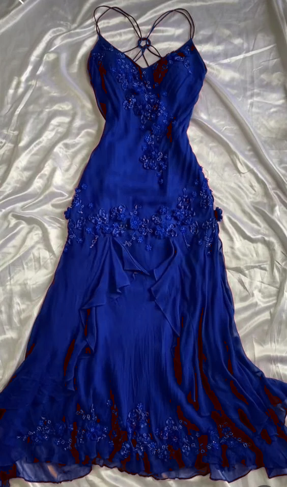 Vintage Sheath Spaghetti Straps Burgundy Long Prom Dress Evening Dress With Beads
