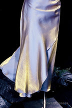 Vintage Sheath Spaghetti Straps Light Grape Ankle Length Prom Dresses Birthday Outfits Ssd473