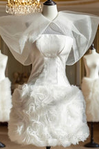 Vintage Sheath White Homecoming Dress 16Th Birthday Outfits