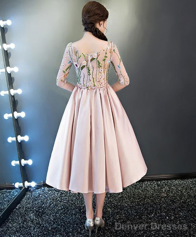 Vintage Style A-Line Party Dress Pink Homecoming Dresses Secondary image