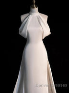 Weitese Dress Prom Dress Stores Gorgeous Halter Mermaid Long Prom Dress Light Wedding Dress With Train Party Dress Formal WomenS Dress