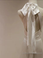 Weitese Formal WomenS Dress White Halter Light Wedding Dress Bride Dress Fishtail Evening Dress Prom Dress Stores