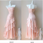 Vintage-Inspired Birthday Party Dress Under $160 White Ruffled Layered Fairytale Graduation Prom Dress