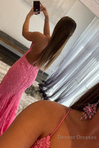 White Halter Backless Prom Dress