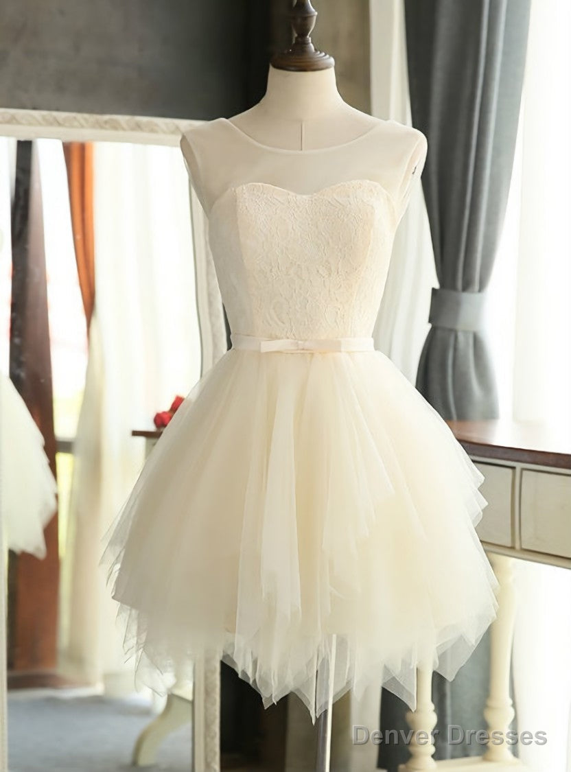 white homecoming dress short mini prom dresses Main image