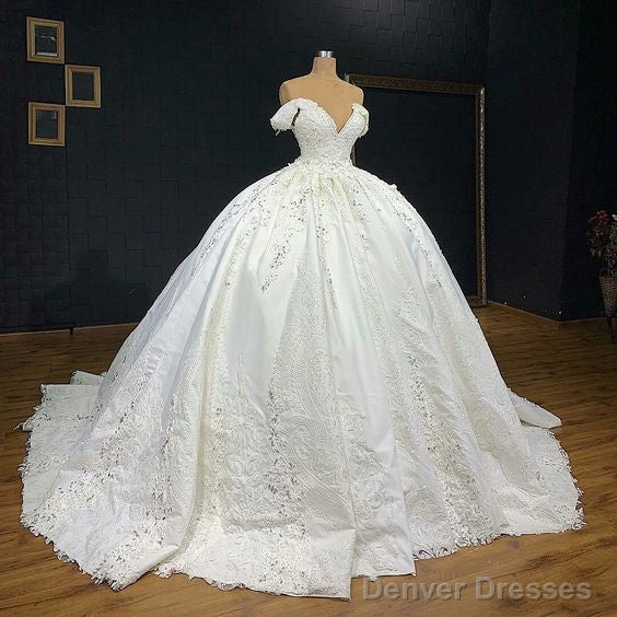 White Long Wedding Dress Bridal Gowns Prom Dress Main image