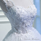 White Lovely Tulle With Lace Princess Cute Sweetheartt Short Party Dress, White Short Prom Dresses