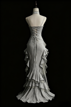White Retro Fashion Elegant Long/Short Lace Homecoming Dress Prom Dress Evening Gown