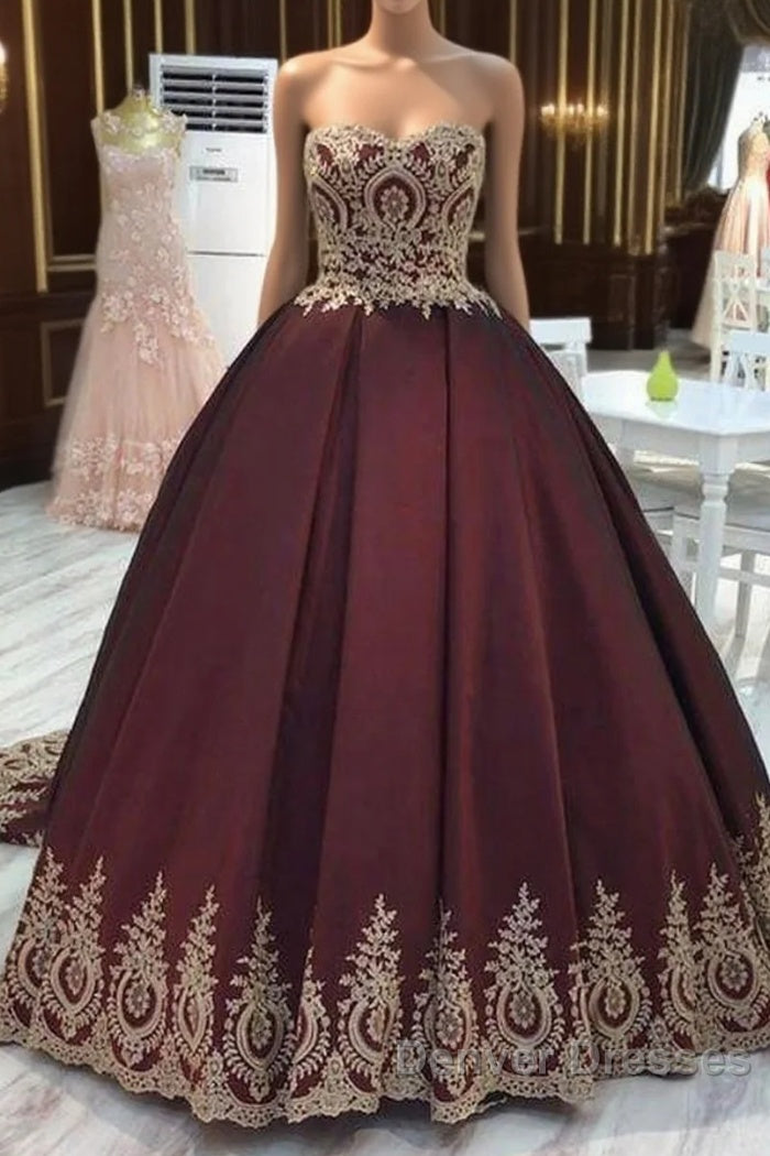 Wine Red Wedding Dress,Burgundy Wedding Gowns Prom Dress Main image