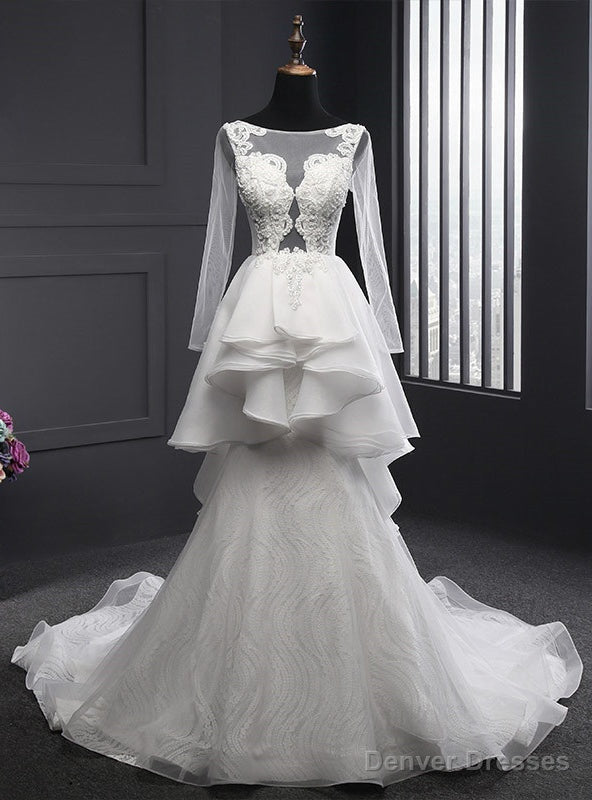 Wonderful Mermaid Wedding Dresses New Lace Sweetheart Wedding Dress Main image