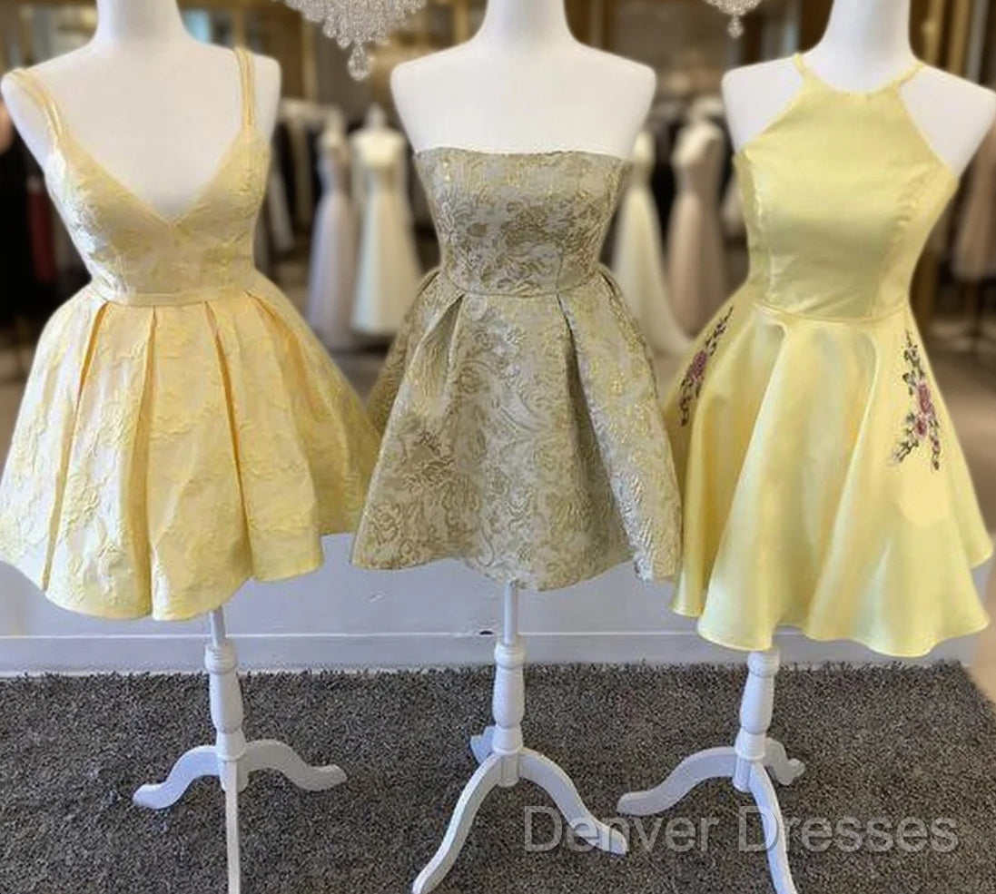 Yellow Homecoming Dress