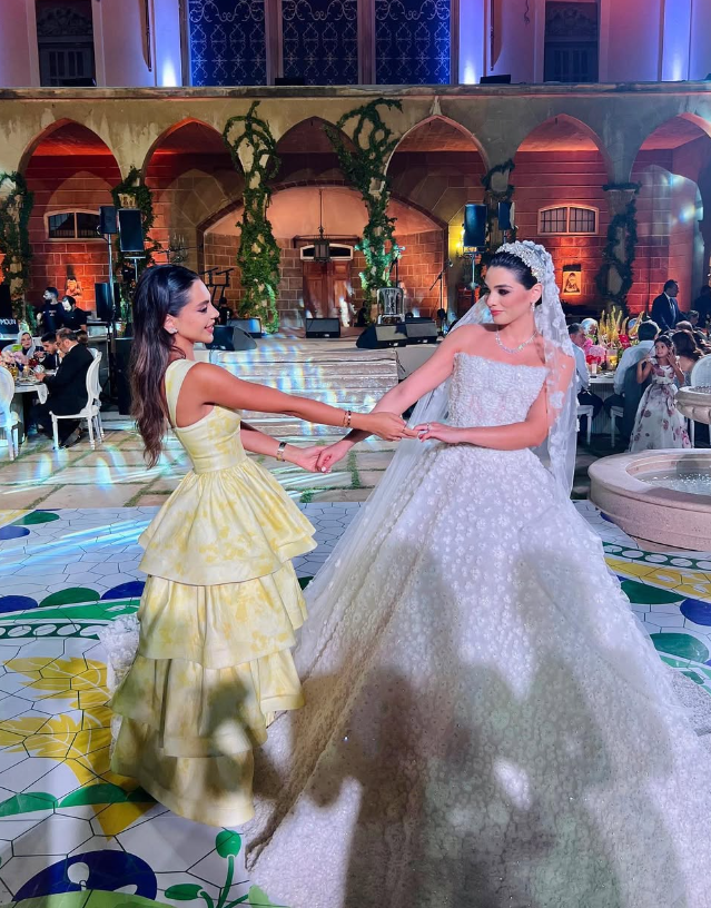 Yellow Layered Satin Long A Line Prom Dress