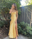 Yellow Prom Dress, Evening Dress,Party Dress, Sexy Formal Dress