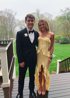 Yellow Prom Dress Party Evening Gowns