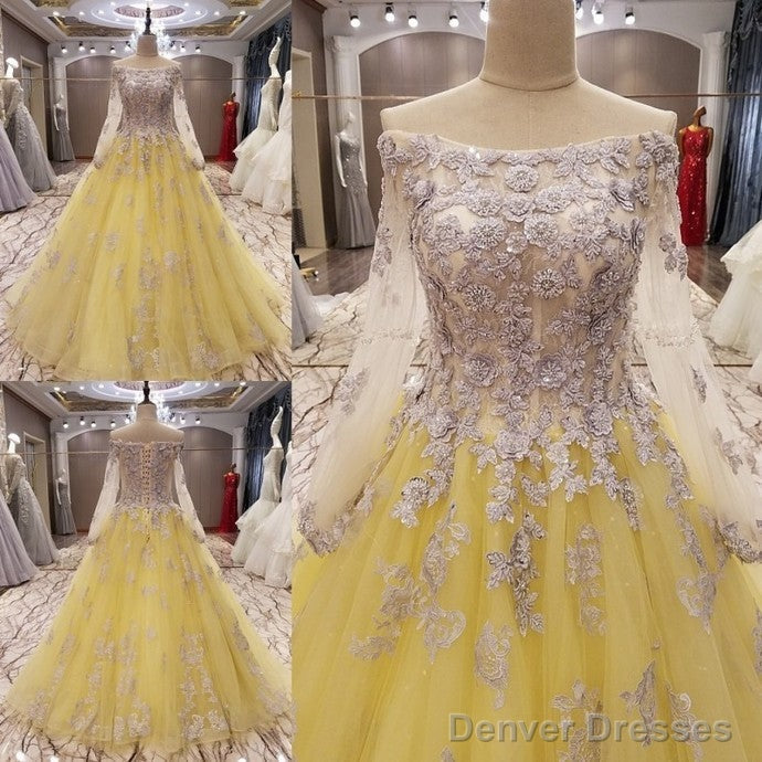 Yellow Prom Dresses Sexy Long Formal Evening Gowns Main image