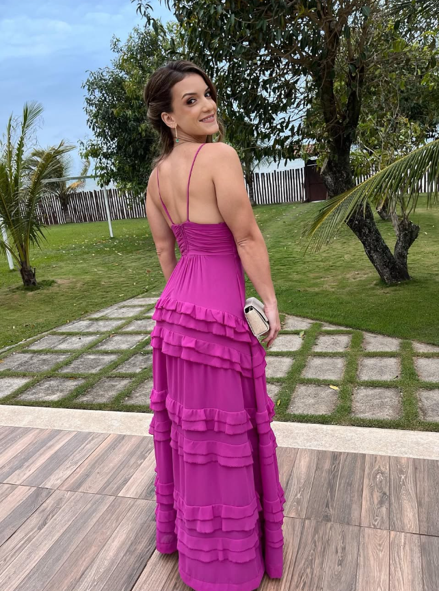 New Purple V-Neck Prom Dress, Graduation Party Dress