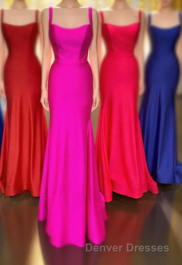 Simply Mermaid Red Long Formal Dress Main image
