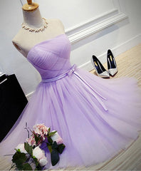Prom Dress Gowns, Cute A Line Tulle Short Prom Dress, Bridesmaid Dress