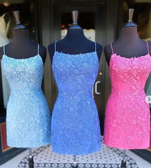 Bridesmaids Dresses Long, 2024 homecoming dress with applique and beading popular short prom dress school back dress