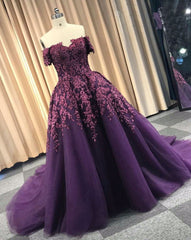 Bridesmaids Dresses Mismatched, 2024 Off Shoulder Regency Sweetheart Appliques Long Ball Gown Prom Dress