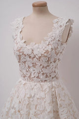 Dream Wedding, Chic A-line Short Lace Homecoming Dresses