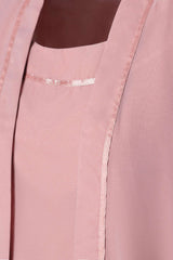 Homecoming Dress Shops Near Me, Three-Piece Pink Chiffon Half Sleeve Mother of the Bride Pant Suits