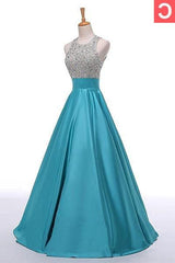 Emerald Green Bridesmaid Dress, 2024 Gorgeous Red Sequins Floor-Length/Long A-Line/Princess Satin Prom Dresses