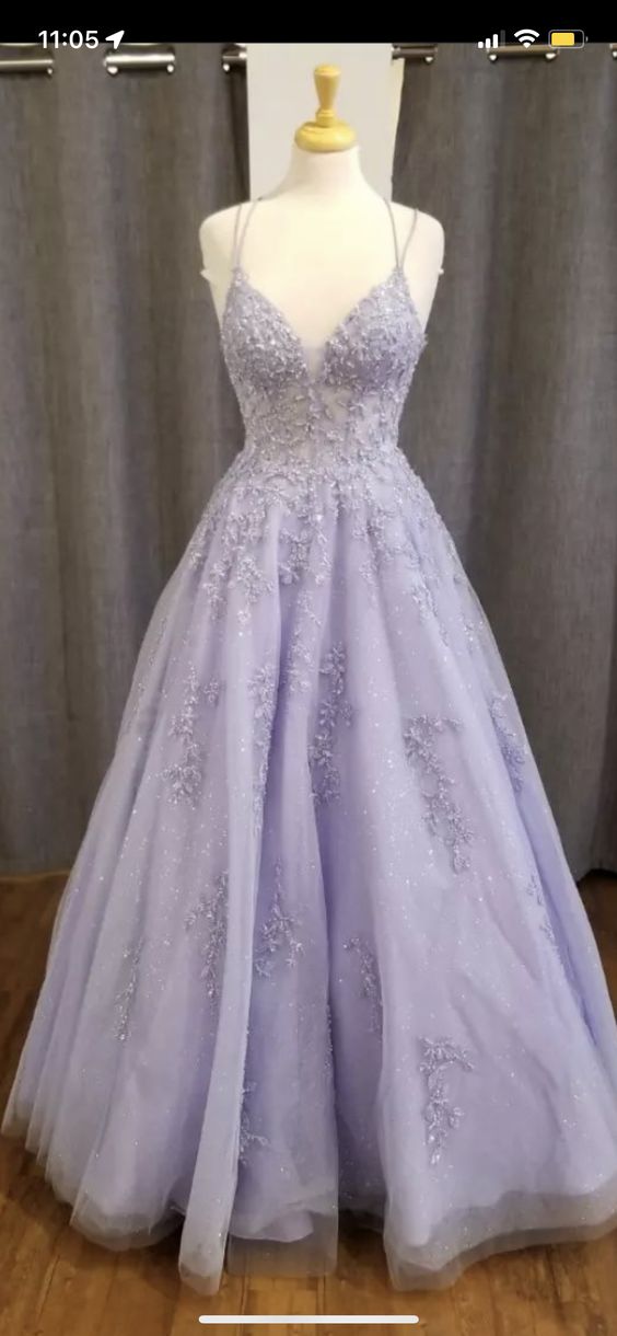 Pretty prom dresses, Purple prom dress, Light purple prom dress