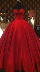 Wedding Dresse Beach, red tulle ball gowns floor length prom dresses strapless beading wedding dresses bridal dress
