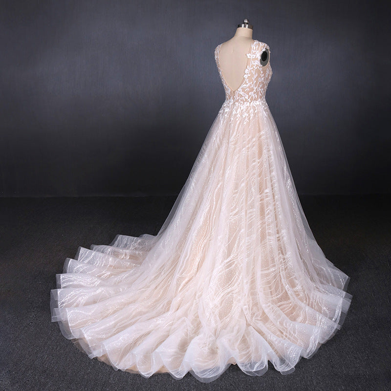 Wedding Dress Pinterest, Gorgeous Long Backless Wedding Dresses Ivory Lace Wedding Gowns