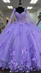 Prom Dresses 2033 Black, Princess Lilac Quinceanera Dresses