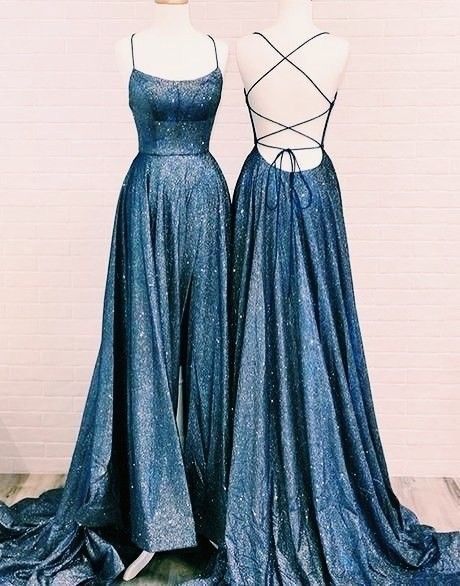 Prom Dress With Sleeve, Sequins long prom dress evening dress