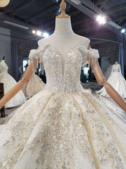 Wedsing Dress Vintage, New Arrival Long Off The Shoulder Ball Gown Lace Wedding Dresses