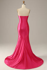 Party Dresses Sale, Fuchsia Sweetheart Mermaid Prom Dress