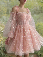 Bridesmaids Dresses Online, A-Line/Princess Spaghetti Straps Short/Mini Homecoming Dresses