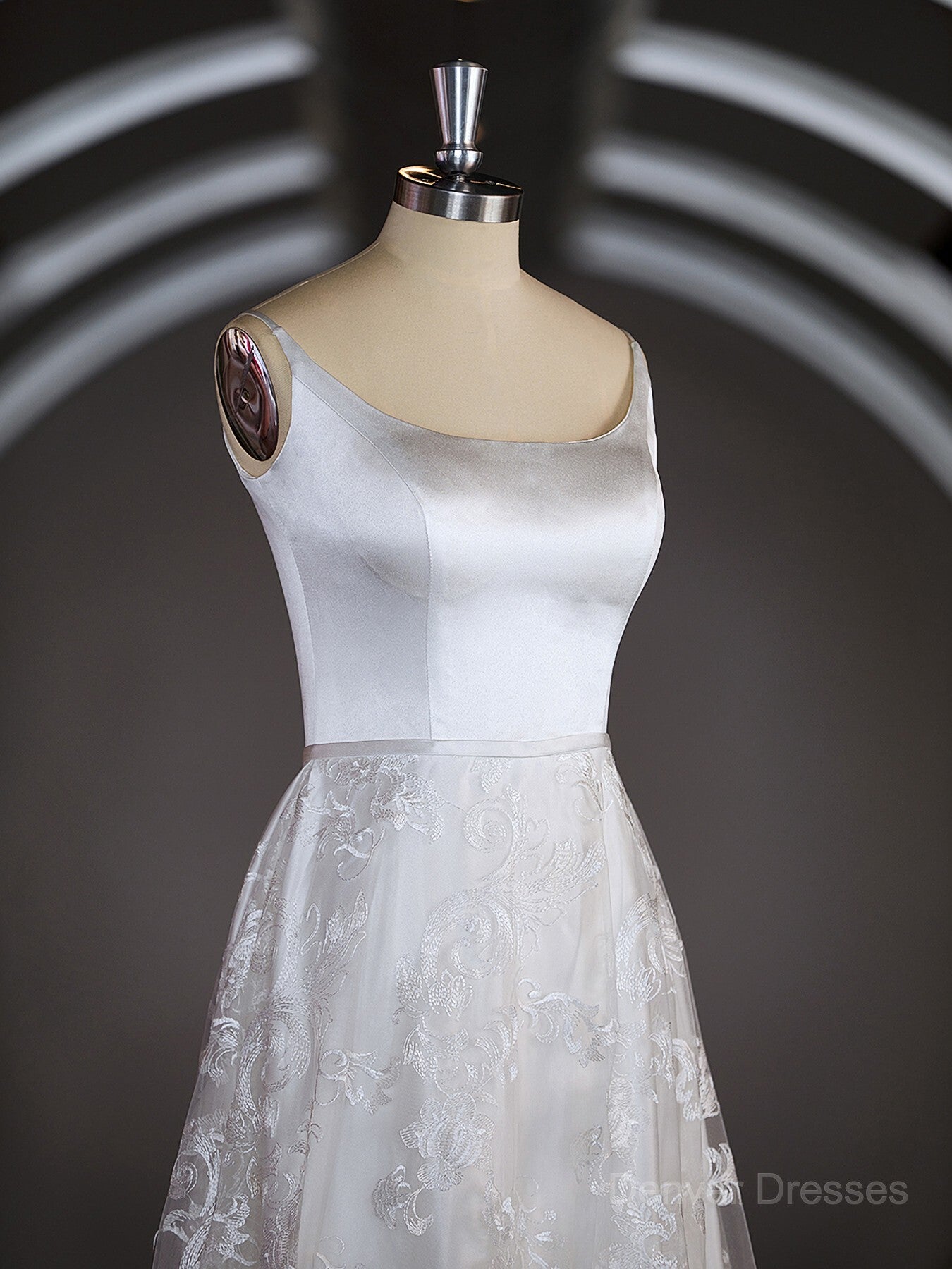 Wedding Dress Brides, A-Line/Princess Square Cathedral Train Lace Wedding Dresses with Appliques Lace