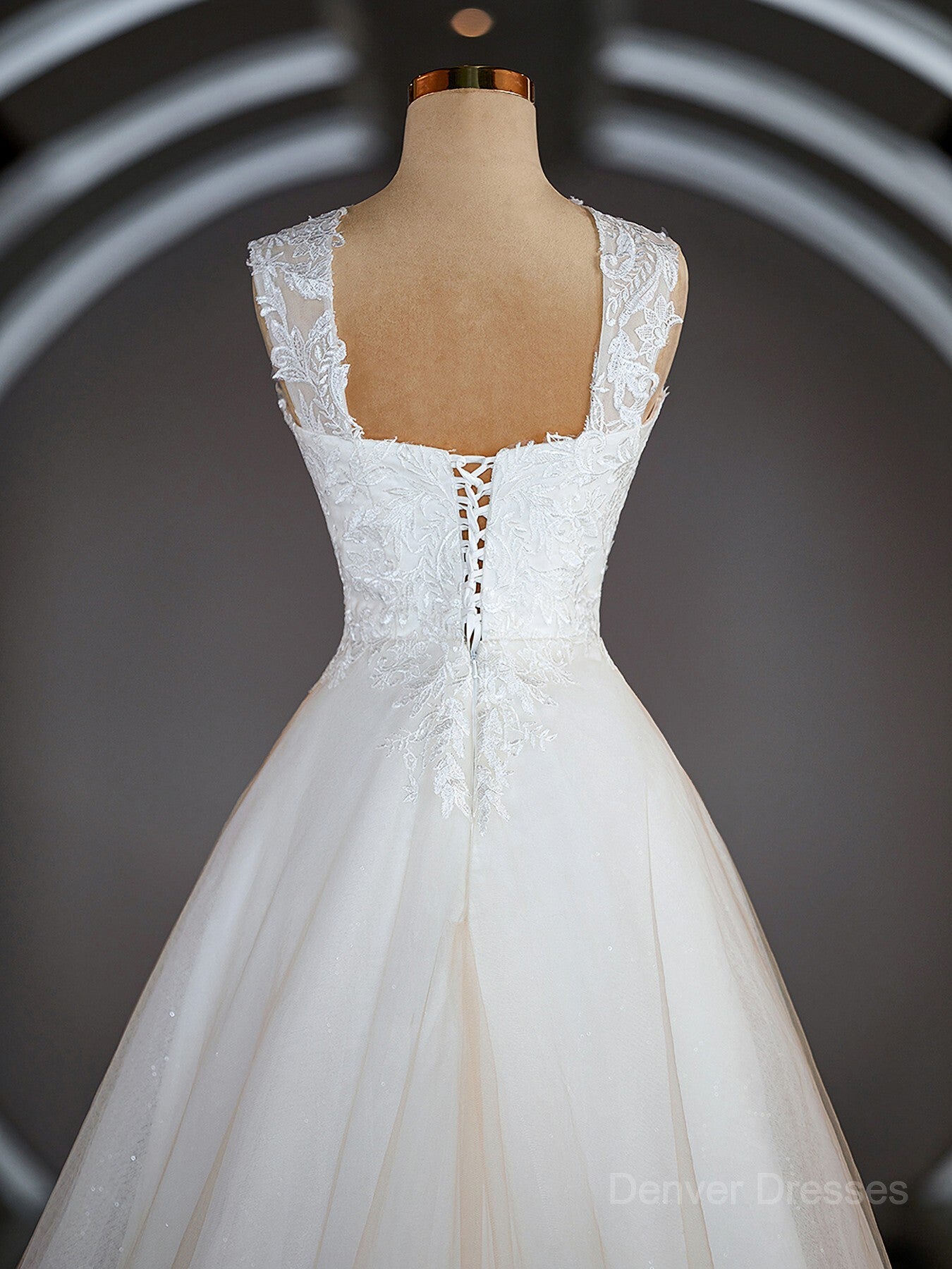 Wedding Dress Styled, A-Line/Princess Sweetheart Sweep Train Lace Wedding Dresses with Appliques Lace