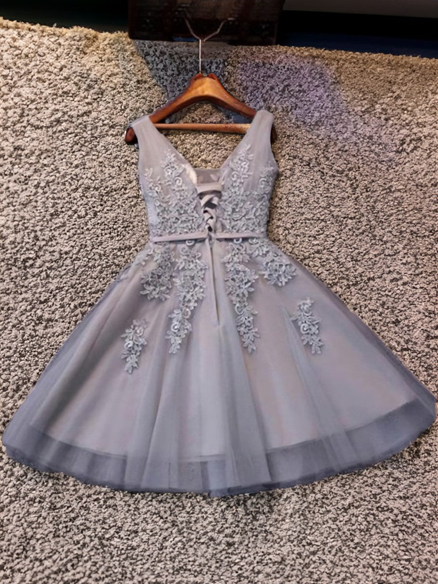 Boho Dress, A-line Straps Ruffles Short/Mini Tulle Dress