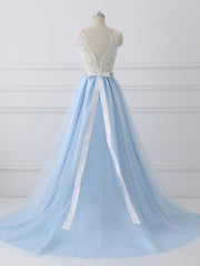 Wedding Dress Website, Elegant V Neck Lace Sleeveless Floor Length With Beading Wedding Dresses