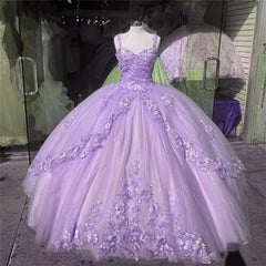 Formal Dress Black Dress, Ball Gown Sweet 16 Dress Princess Quinceanera Dresses Lace Appliques Sweet 15 Party Prom Ball Gowns