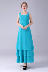 Bridesmaid Dresses Color Palette, Blue Chiffon Mother Of The Bride Dresses With Jacket