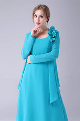 Bridesmaid Dress Color Palette, Blue Chiffon Mother Of The Bride Dresses With Jacket
