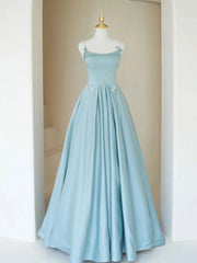 Formal Dress Stores Near Me, Blue Long Beaded Prom Dresses, Long Blue Beaded Formal Evening Dresses
