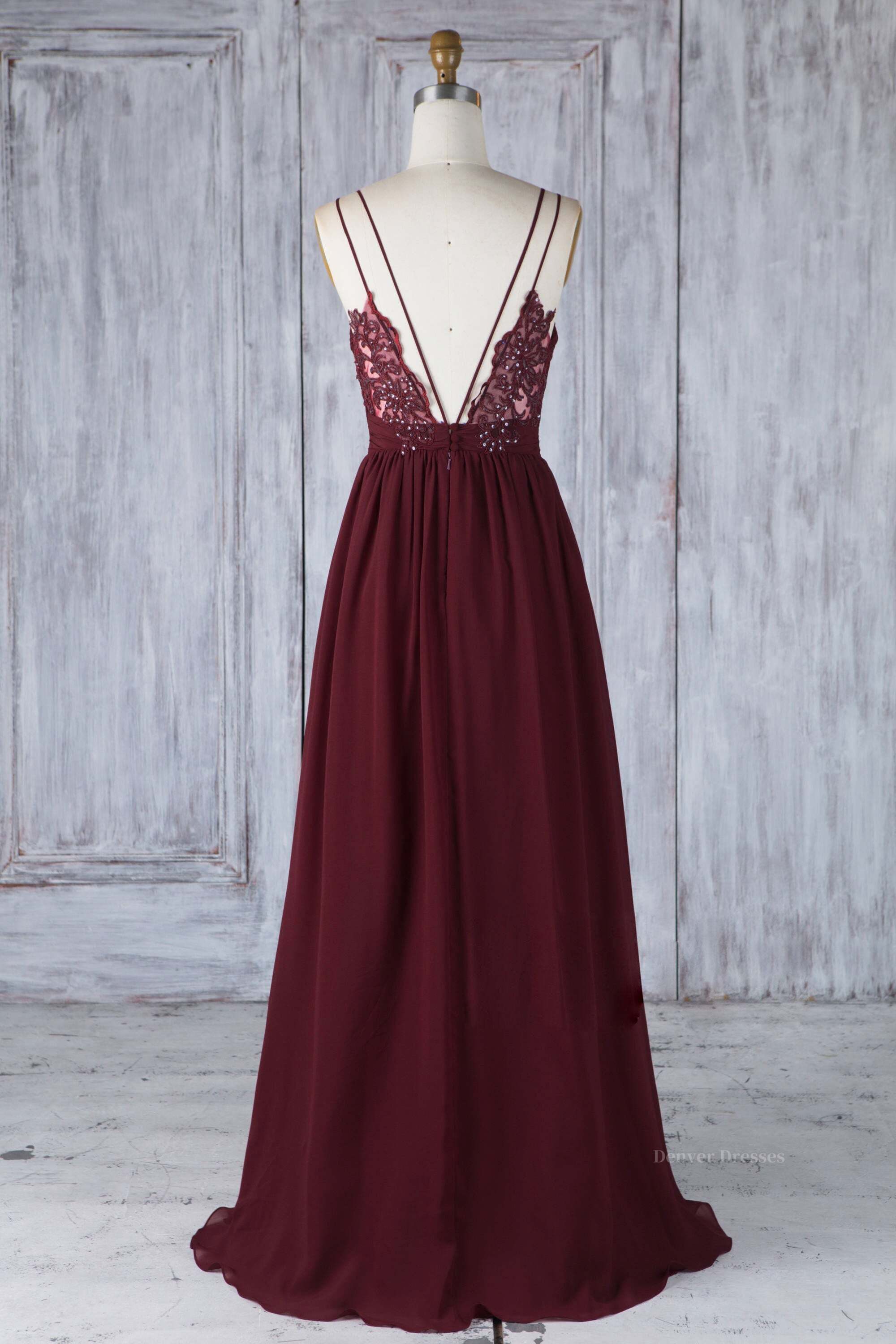 Bridesmaid Dresses Emerald Green, Burgundy tulle lace long prom dress burgundy lace evening dress