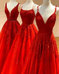 Homemade Ranch Dress, Elegant Red Long Prom Dress, Evening Formal Dress